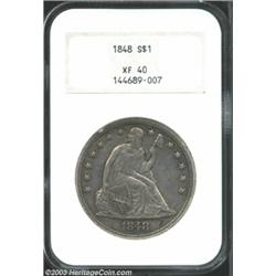 1848 $1 XF40 NGC.