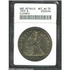 Image 1 : 1853 $1--Cleaned--ANACS. Unc Details, Net AU55.