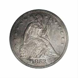 1853 $1 MS62 PCGS.