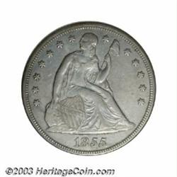 1855 $1--Cleaned--ANACS. AU Details, Net XF45.