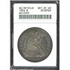 Image 1 : 1856 $1--Whizzed--ANACS. AU Details, Net XF40.