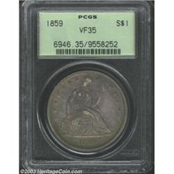 1859 $1 VF35 PCGS.