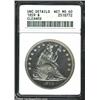 Image 1 : 1859 $1--Cleaned--ANACS. Unc Details, Net MS60.