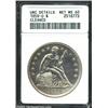 Image 1 : 1859-O $1--Cleaned--ANACS. Unc Details, Net MS60.