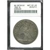 Image 1 : 1860 $1--Damaged--ANACS. AU Details, Net XF40.