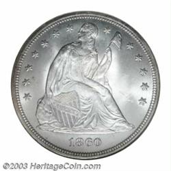 1860 $1 MS67 NGC.