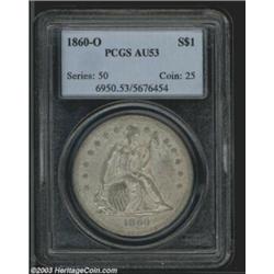 1860-O $1 AU53 PCGS.