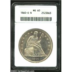 1860-O $1 MS60 ANACS.