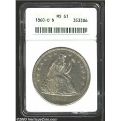 1860-O $1 MS61 ANACS.