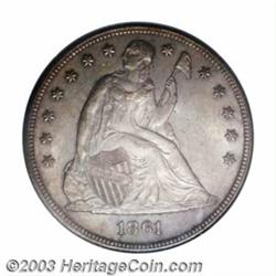 1861 $1 MS64 PCGS.