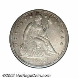 1872-CC $1 AU50 NGC.
