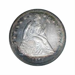 1872-S $1 AU55 PCGS.