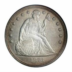1873-CC $1 AU55 PCGS.