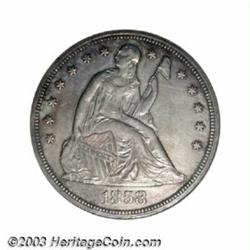 1858 $1 PR50 ANACS.