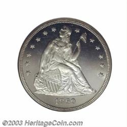 1860 $1 PR66 Cameo NGC.