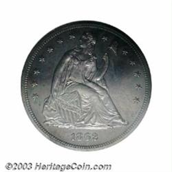 1862 $1 PR63 NGC.