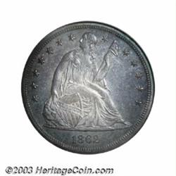 1862 $1 PR65 NGC.
