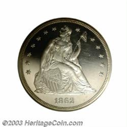 1862 $1 PR65 Ultra Cameo NGC.
