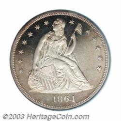 1864 $1 PR65 PCGS.