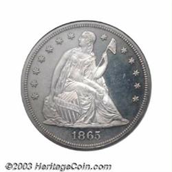 1865 $1 PR63 NGC.