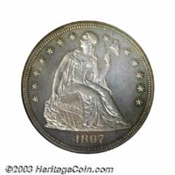 1867 $1 PR63 PCGS.