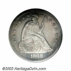 1868 $1 PR64 NGC.