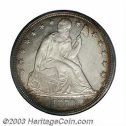 1870 $1 PR65 Cameo PCGS.