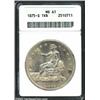 Image 1 : 1875-S T$1 MS61 ANACS.