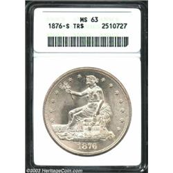 1876-S T$1 MS63 ANACS.