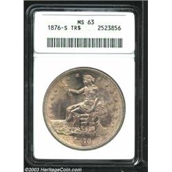 1876-S T$1 MS63 ANACS.