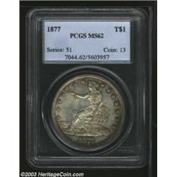 1877 T$1 MS62 PCGS.