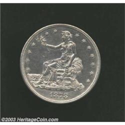 1878-CC T$1 AU50 Cleaned Uncertified.