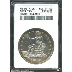 1883 T$1 --Cleaned--ANACS. AU Details, Net PR50.