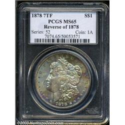 1878 7TF $1 Reverse of 1878 MS65 PCGS.