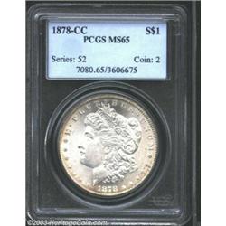 1878-CC $1 MS65 PCGS.