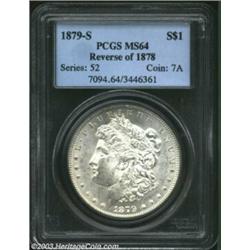 1879-S $1 Reverse of 1878 MS64 PCGS.