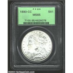 1880-CC $1 MS65 PCGS.