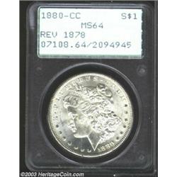 1880/79-CC $1 Reverse of 1878 MS64 PCGS.