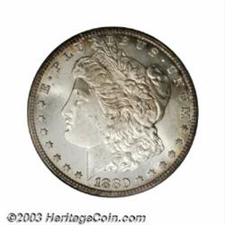 1880-CC $1 8/7 Reverse of 1878 MS66 PCGS.
