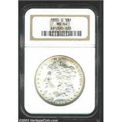 1880-O $1 MS64 NGC.