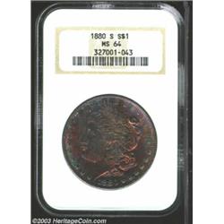 1880-S $1 MS64 NGC.