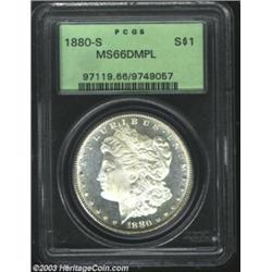 1880-S $1 MS66 Deep Mirror Prooflike PCGS.