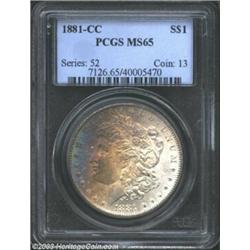 1881-CC $1 MS65 PCGS.