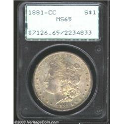 1881-CC $1 MS65 PCGS.