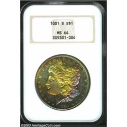1881-S $1 MS64 NGC.