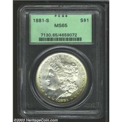1881-S $1 MS65 PCGS.