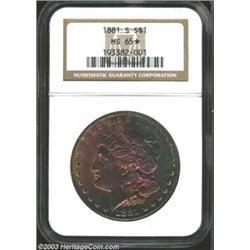 1881-S $1 MS65* NGC.