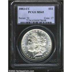 1882-CC $1 MS65 PCGS.