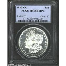 1882-CC $1 MS65 Deep Mirror Prooflike PCGS.