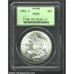 1882-S $1 MS65 PCGS.